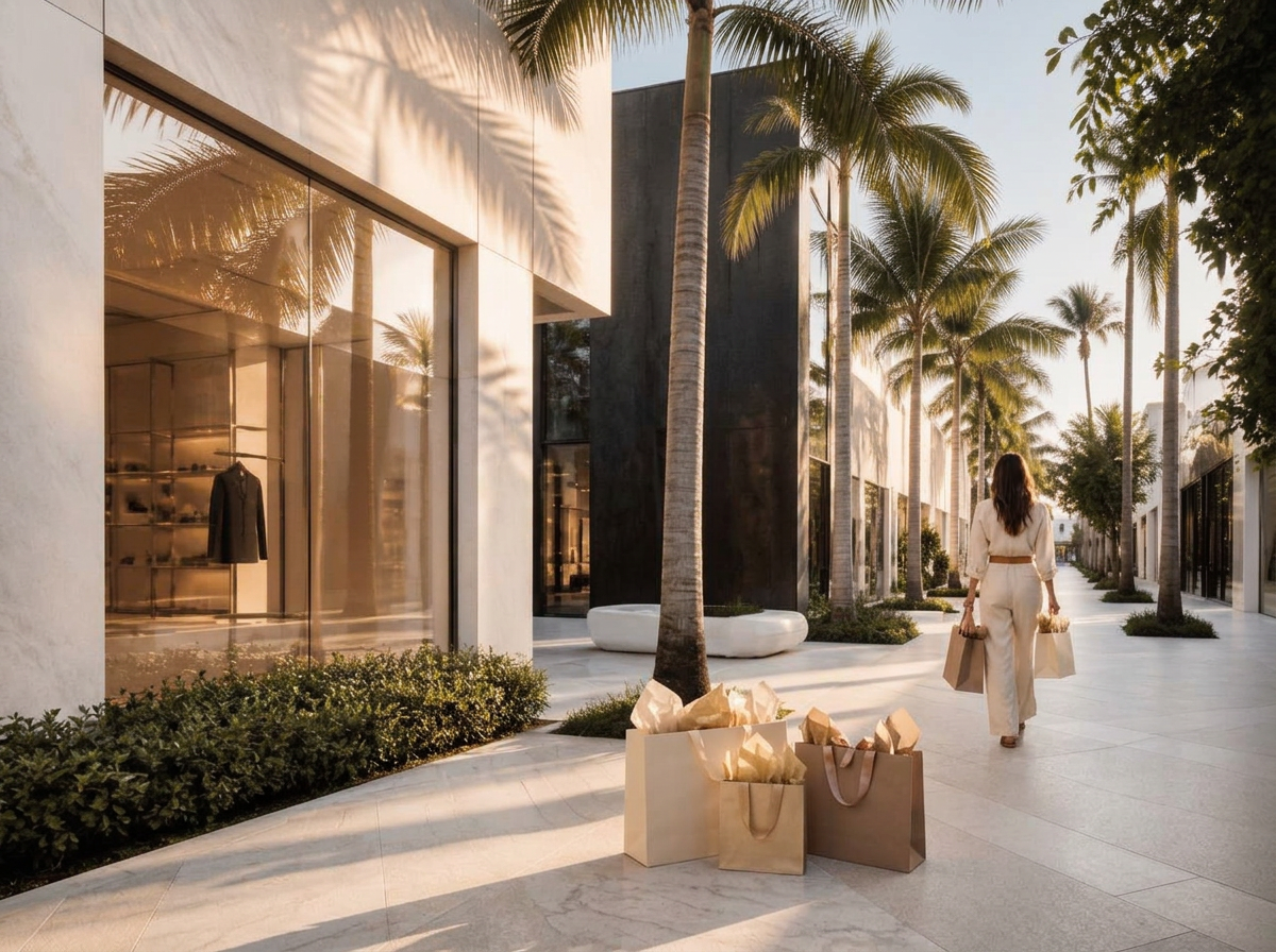 A curated luxury shopping afternoon
